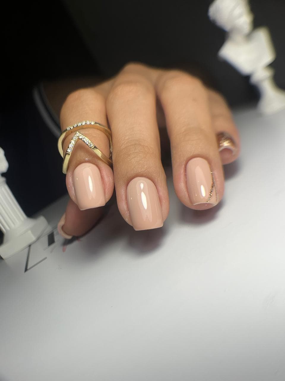 Nude con brillo